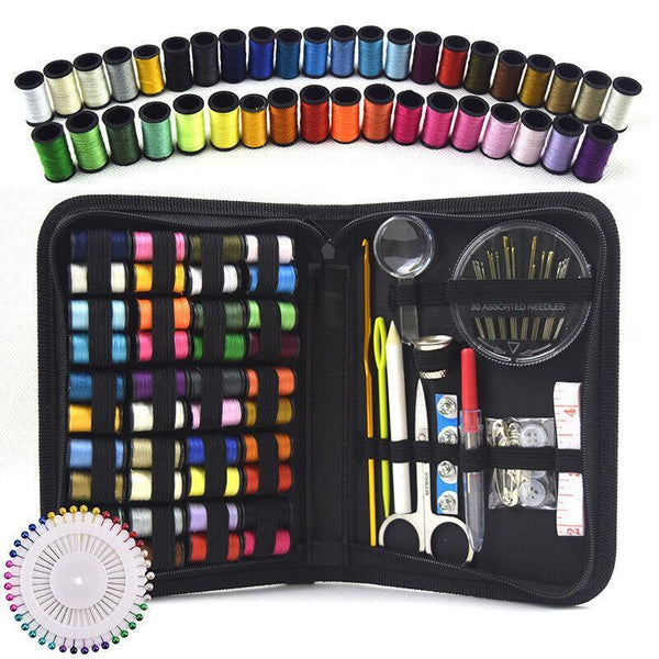 128Pcs Sewing Kit Home Travel Emergency Professional Set Hand Sewing Needles