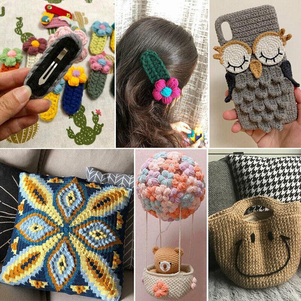 12Pcs Crochet Hook Set Soft Grip Colourful Aluminium Knitting Needles 2Mm To 8Mm Other Crocheting And Knitting