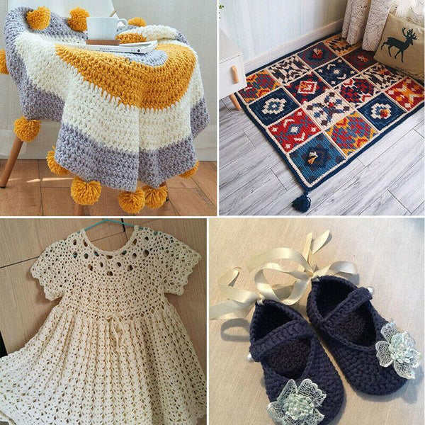 12Pcs Crochet Hook Set Soft Grip Colourful Aluminium Knitting Needles 2Mm To 8Mm Other Crocheting And Knitting