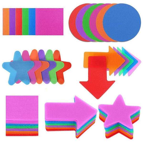 Classroom Sit Dots Carpet Spot Markers 30Pcs Circles Stars Arrows Teaching Tool Round Educational Toys