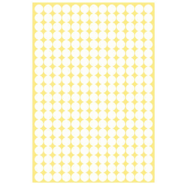 8/13/25/50Mm Colour Sticker Dots Adhesive Round Labels Circular Scrapbooking White Sheet Scrapbooking Stickers