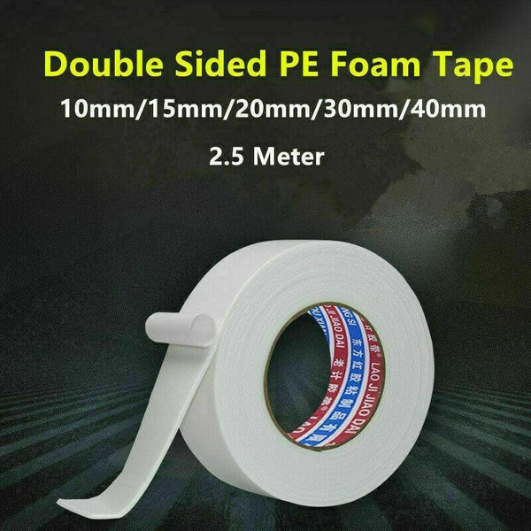 Double Sided White Pe Foam Mounting Diy Craft Strong Adhesive 2.5M 15Mm*2.5M Sticky Tape
