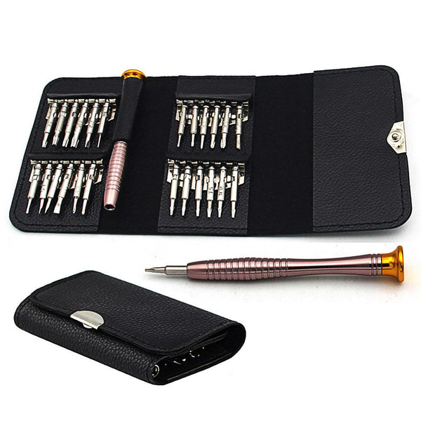 25 In 1 Precision Screwdriver Set Mini Repair Tool Kit For Phone Glasses Watch Screwdrivers