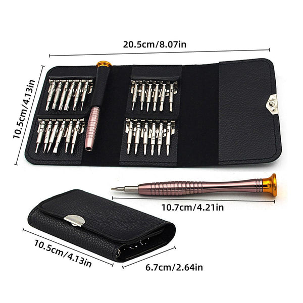 25 In 1 Precision Screwdriver Set Mini Repair Tool Kit For Phone Glasses Watch Screwdrivers