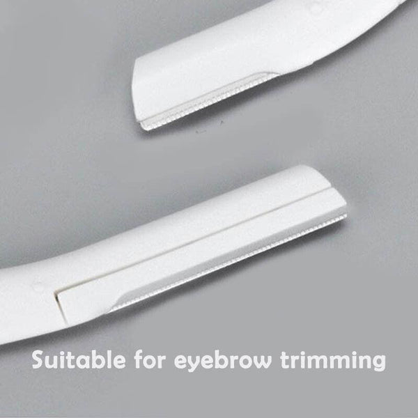 3Pcs Eyebrow Razor Set Facial Hair Remover Dermaplaning Shaving Tool Kit Clear Razor*2+Scissor Comb Clippers & Trimmers