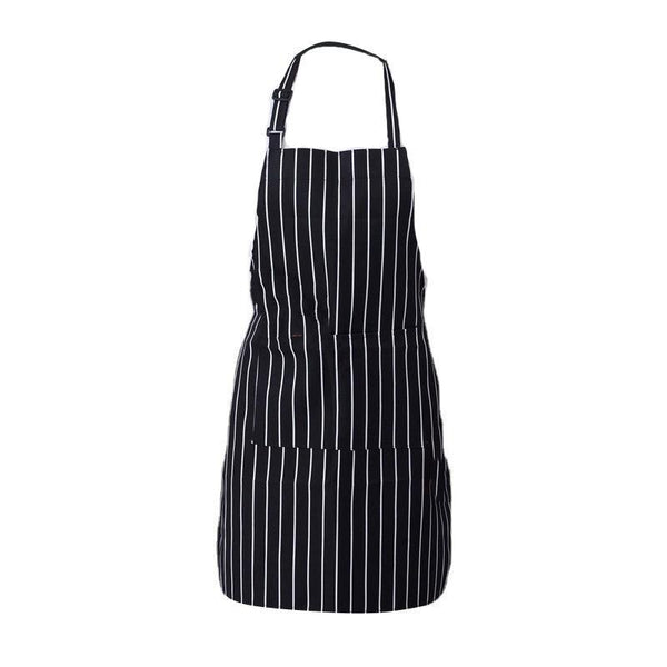 Apron With Pocket 2Pcs Chef Butcher Kitchen Cooking Baking Restaurant Wear Black Aprons
