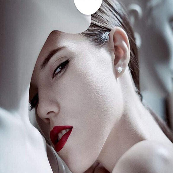 1 Pair Zirconia Surgical Steel Stud Crystal Piercing Jewellery 3Mm Earrings