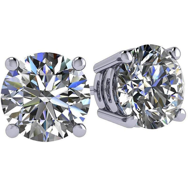 1 Pair Zirconia Surgical Steel Stud Crystal Piercing Jewellery 8Mm Earrings