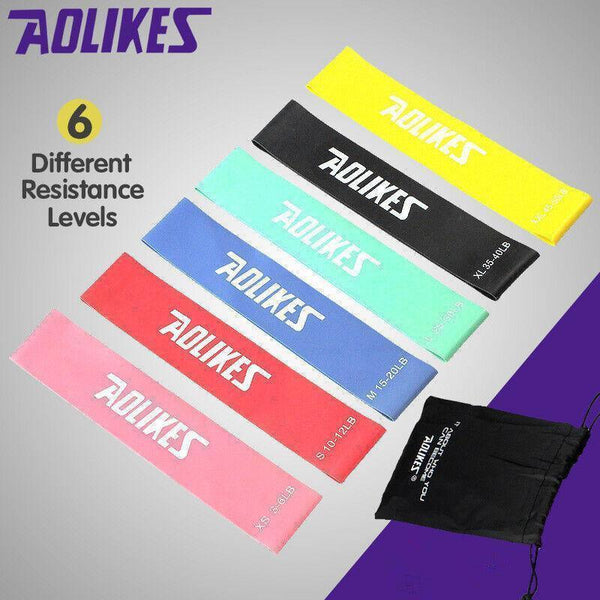 Aolikes Resistance Bands Power Heavy Strength Exercise Fitness Gym Yoga Green 500*50*0.9 (25 30 Lbs) Resistance Trainers