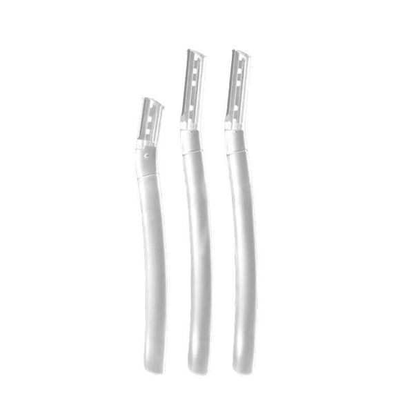3Pcs Eyebrow Razor Set Facial Hair Remover Dermaplaning Shaving Tool Kit Clear Razor*3 Clippers & Trimmers