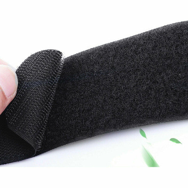 Magic Cable Ties Reusable Winder Coded Organiser Cords Hook Loop Black 20 X 300Mm 10Pcs Cable Ties & Organisers