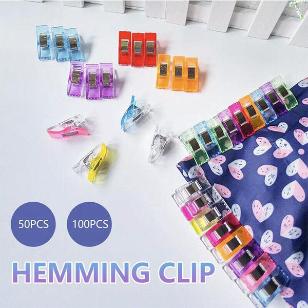 50Pcs Sewing Quilting Clips Wonder Craft Fabric Clamp Diy Colourful Or Clear Option Quilting Tools & Equipment