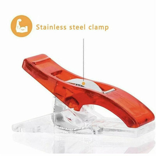 50Pcs Sewing Quilting Clips Wonder Craft Fabric Clamp Diy Colourful Or Clear Option Quilting Tools & Equipment