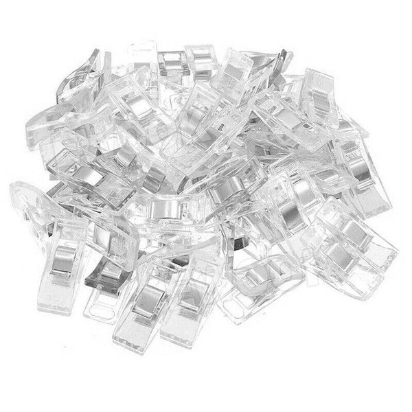 50Pcs Sewing Quilting Clips Wonder Craft Fabric Clamp Diy Colourful Or Clear Option Quilting Tools & Equipment