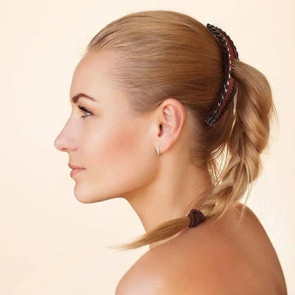 5X Hair Ponytail Holder Banana Clips Plastic Black Claw Comb Multipurpose Hair Accessories