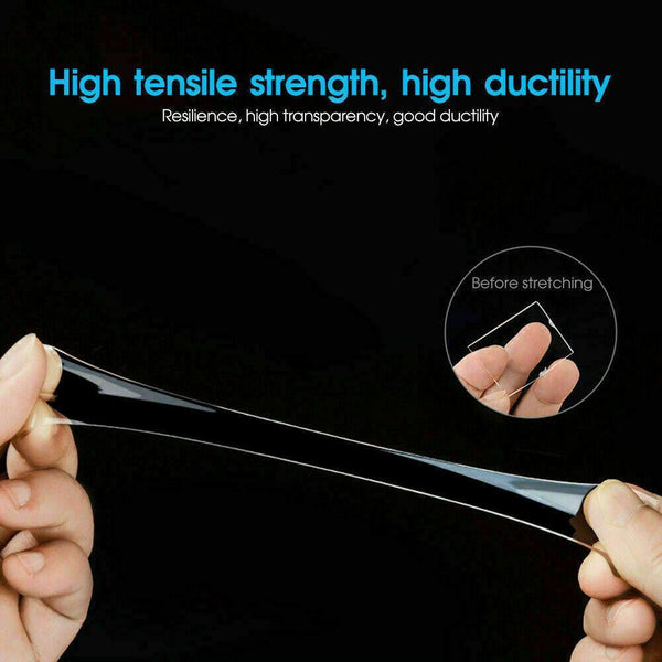 Double Sided Nano Tape Transparent Reusable Adhesive Gel Grip For Home Office 2Cm*5M*1Mm (1 Unit) Sticky Tape