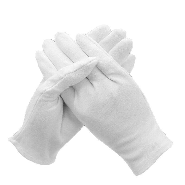 6 Pairs Handling Work Hands Protector Soft Costume Jewellery Cotton White Gloves M Protective Gloves