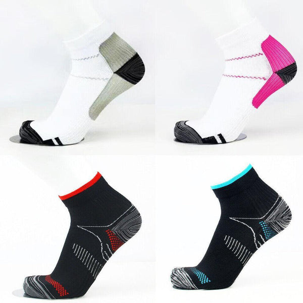 L Xl Ankle Compression For Foot Support And Daily Comfort Unisex Black Blue Socks