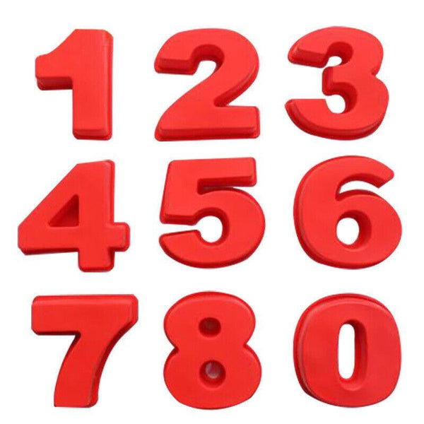 10 Inch Silicone Number Cake Mould Birthday Baking Pan Fondant Tools Muffin Pans & Baking Moulds