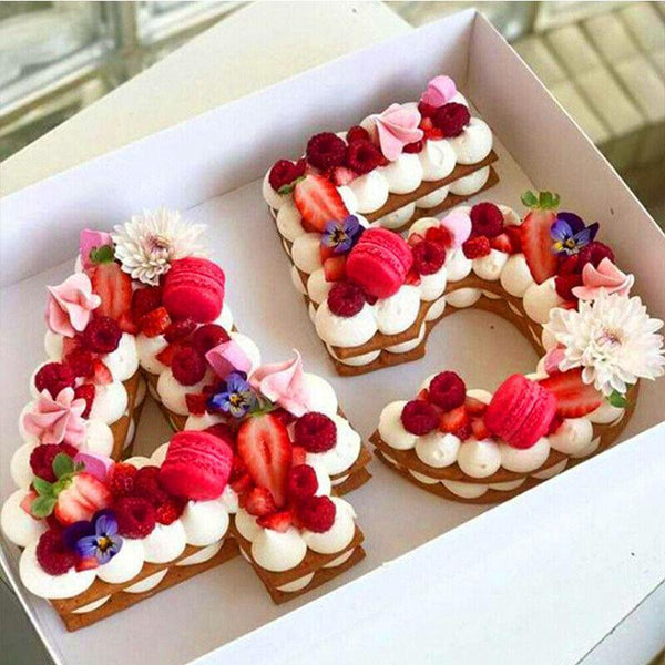 10 Inch Silicone Number Cake Mould Birthday Baking Pan Fondant Tools Muffin Pans & Baking Moulds