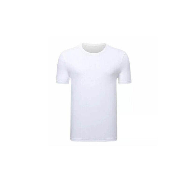 Men T Shirt Plain Blank Heavy Cotton Basic Tee Short Sleeve Large 5Xl White T Shirts