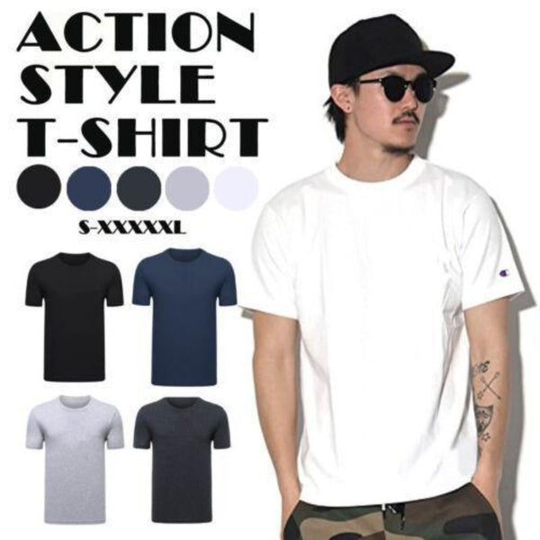Men T Shirt Plain Blank Heavy Cotton Basic Tee Short Sleeve Large 5Xl White 4Xl T Shirts
