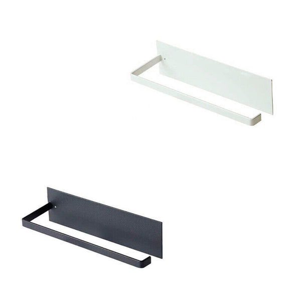Self Adhesive Paper Towel Holder Rack For Kitchen Rolls And Wrap Storage White X 1 Unit Paper Towel Holders