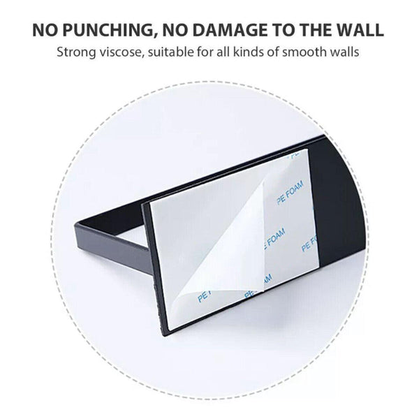 Self Adhesive Paper Towel Holder Rack For Kitchen Rolls And Wrap Storage White X 1 Unit Paper Towel Holders