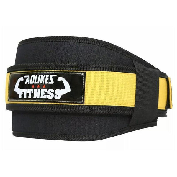 Fitness Weight Lifting Belt Barbell Dumbell Training Back Support Men Women Yellow Belts