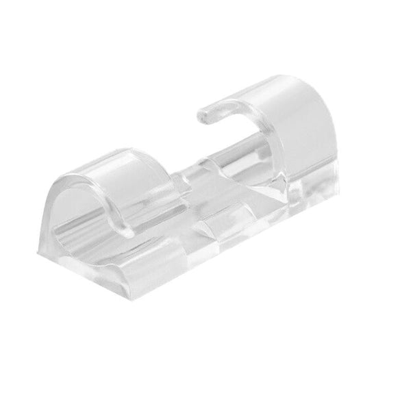20Pcs Cable Clips Management Holder Cord Wire Line Organizer Self Adhesive Size Transparent X Cable Cleats Clamps & Ties