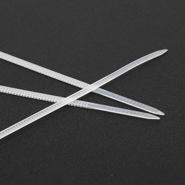 250 1000X Cable Ties Zip Nylon Uv Stabilised Bulk White Clear 4*150Mm 500 Pcs Cable Ties & Organisers