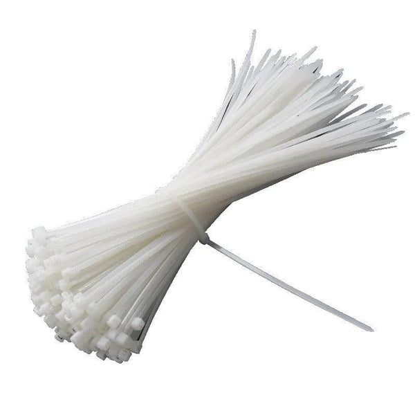 250 1000X Cable Ties Zip Nylon Uv Stabilised Bulk White Clear 4*150Mm 500 Pcs Cable Ties & Organisers