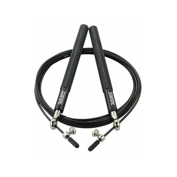 Aolikes High Speed Steel Skipping Jump Rope Dual Bearings Gym Boxing Black Skip Jump Ropes