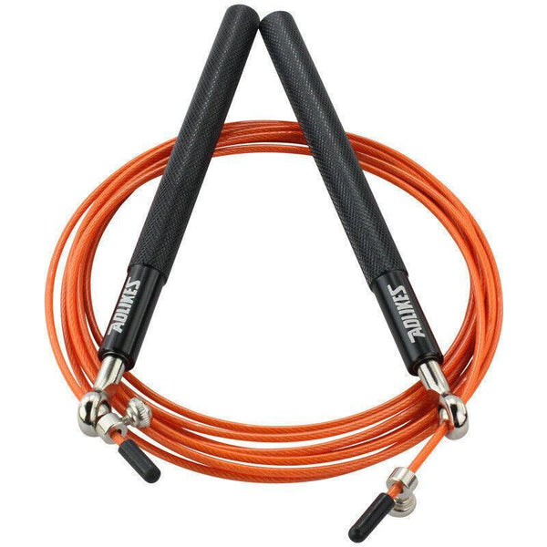 Aolikes High Speed Steel Skipping Jump Rope Dual Bearings Gym Boxing Black Skip Jump Ropes