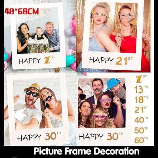 Photo Booth Props Picture Frame Wedding Birthday Party Decoration Photo Frames