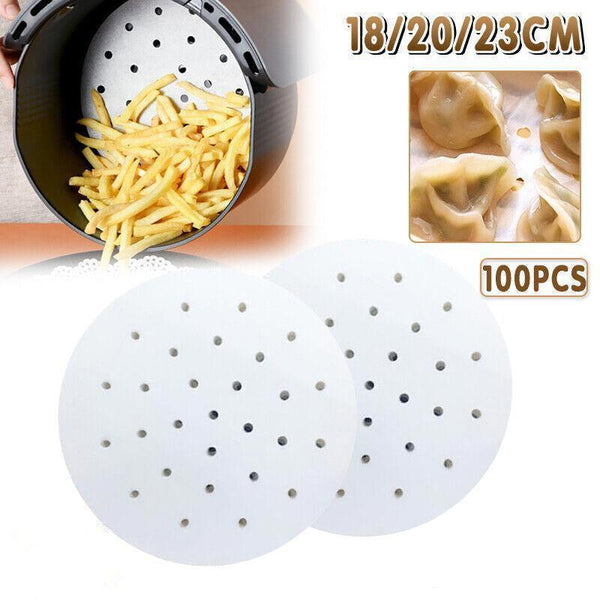 100Pcs Non Stick Air Fryer Parchment Liners 18Cm Air Fryer Accessories