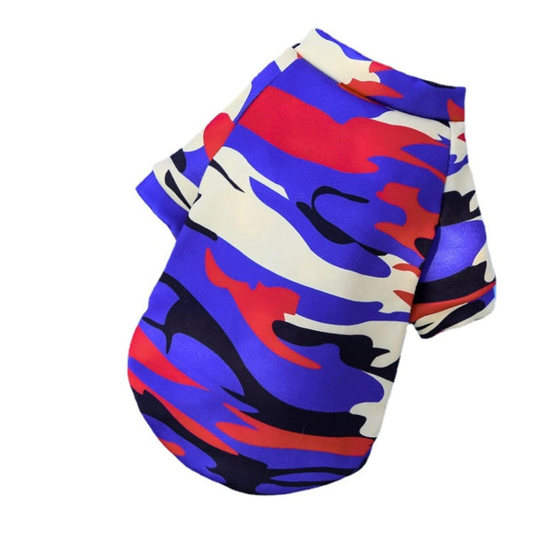 Small Size Cute Pet Dog Warm Jumper Sweater Clothes Cat Knitwear Knitted Coats Winter Purple Camouflage Dog Clothing & Shoes