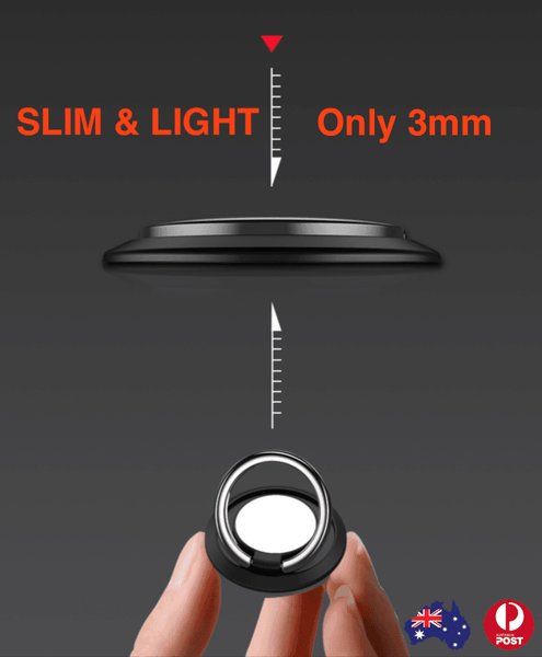 Iring Phone Ring Finger Holder Stand Car Mount Hook For Iphone Ipad Mobile Grip B1 Black Mounts & Holders