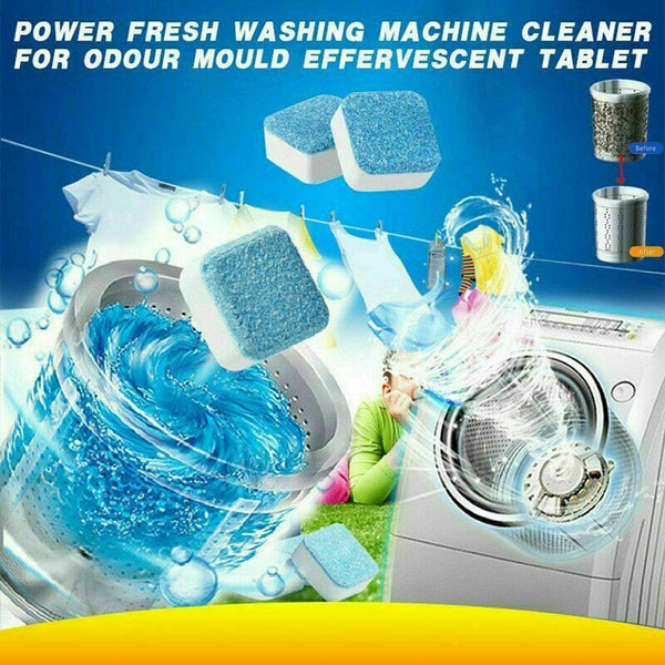 6 48 Pcs Washing Machine Effervescent Tub Bomb Cleaner Remover Deodorant Other Laundry Supplies