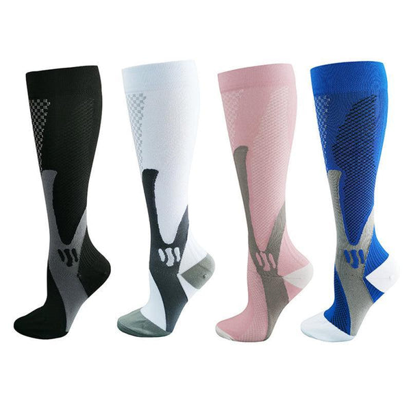 Copper Compression For Running Travel Sports Anti Fatigue Support S/M Unisex Blue Socks