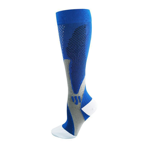 Copper Compression For Running Travel Sports Anti Fatigue Support S/M Unisex Blue Socks