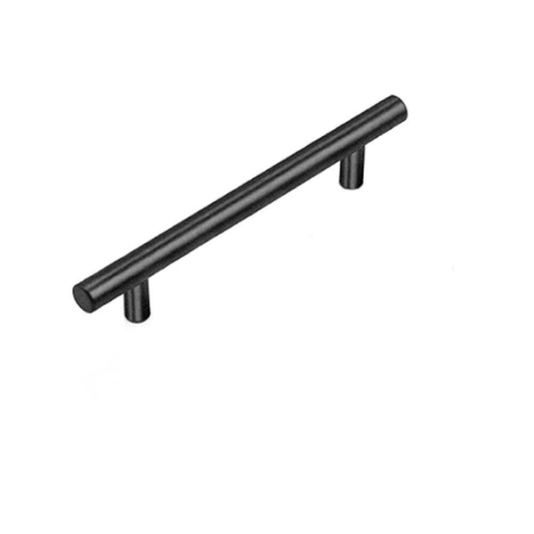 1Pcs Black Kitchen Cabinet Door Handles Matte Stainless Steel Drawer Pull T Bar 100Mm/64Mm Cabinet Knobs