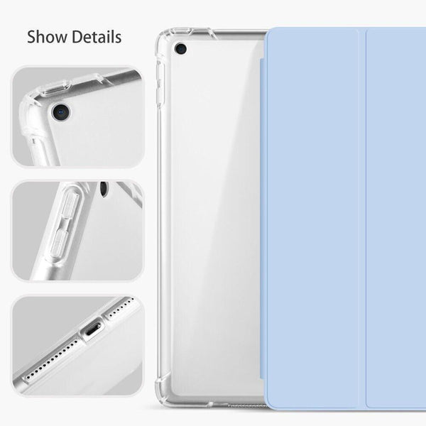 Shockproof Silicone Ipad Air 3/ 4 Cover With Pencil Slot And Smart Wake Cases Covers Keyboard Folios