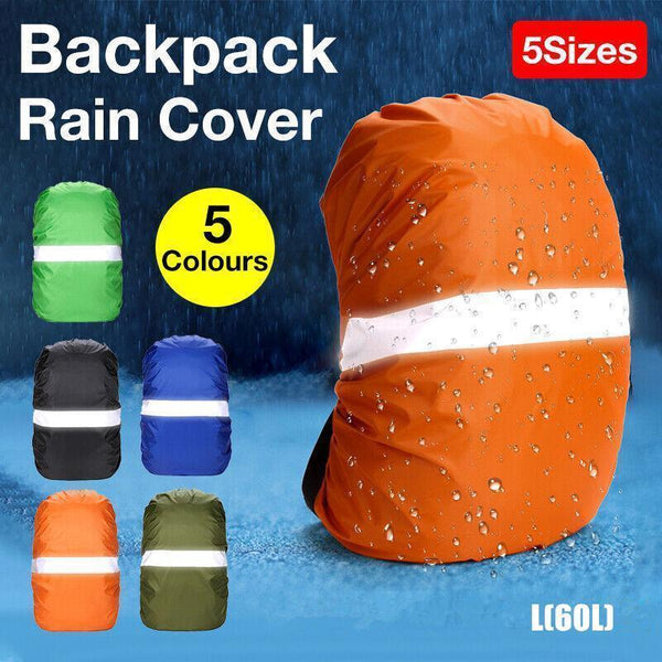 L Size Outdoor Foldable Backpack Waterproof Rain Cover Rucksack Camping Travel Army Green Rucksacks
