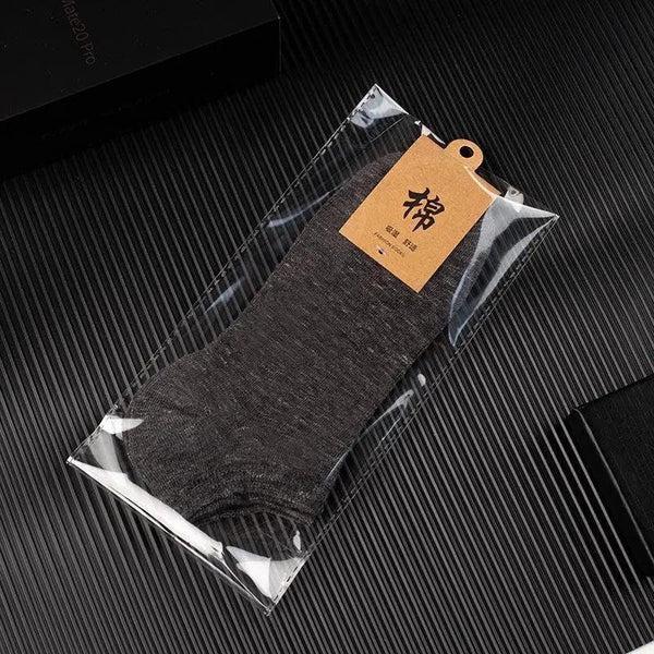 5X Pairs Low Cut Cotton Soft Breathable Non Slip Casual Ankle Black (5 Pairs) Socks