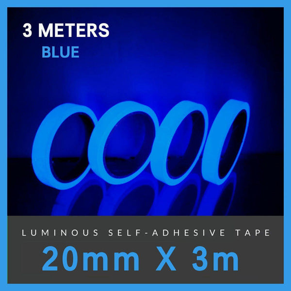 2Cm X 3M Glow In The Dark Fluorescent Tape Self Adhesive Strip For Marking And Decor Red 2Cm*3M Craft Tape