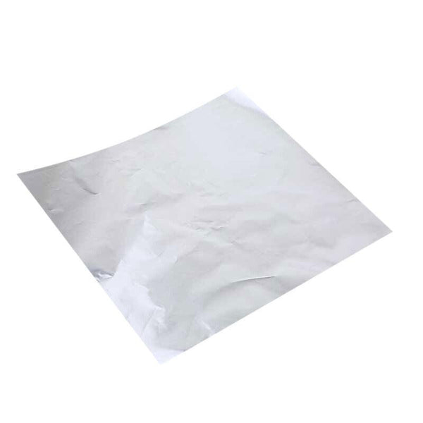 100Pcs Tin Foil Aluminium Wrapping Square Chocolate Wrappers 15Cm Pink Embossed Other Baking Accessories