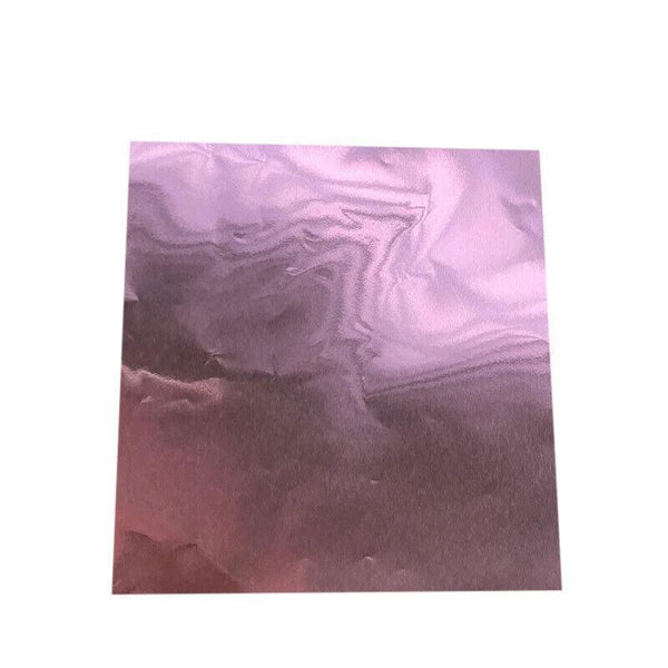 100Pcs Tin Foil Aluminium Wrapping Square Chocolate Wrappers 15Cm Pink Embossed Other Baking Accessories