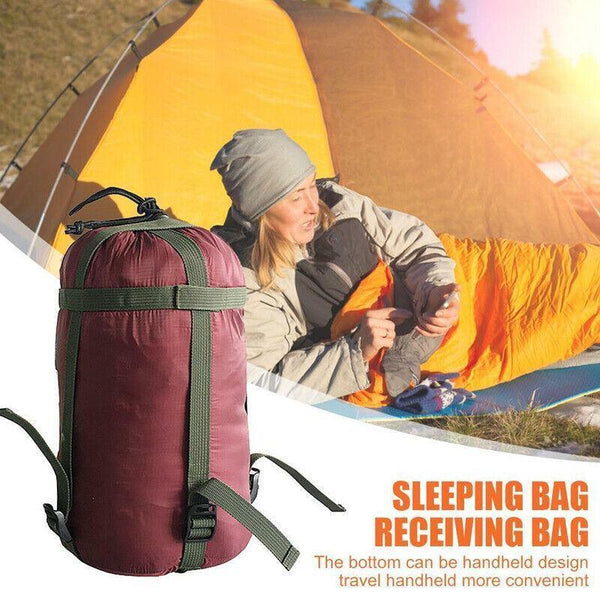 Camping Sleeping Bag Compression Sack Waterproof Outdoor Storage Lake Blue Sleeping Bags