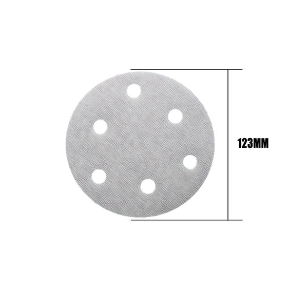 100X 123Mm 6/8 Hole Sanding Discs Hook Loop Orbital Sander Pads 80 120 240 Grit 60 Grits6 Hole Air Sanders